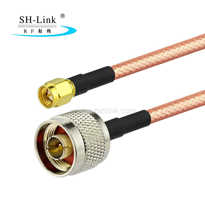 Common coaxial cables bulk N type plug to SMA plug coaxial cable assembly RG316